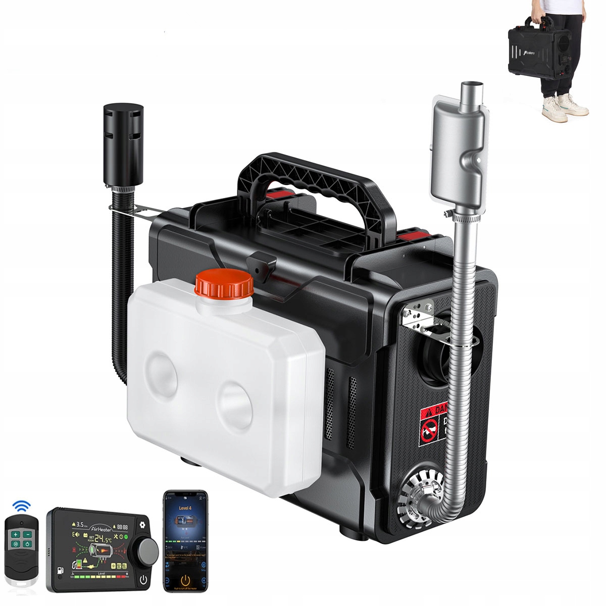 Olejový ohrievač Parkovacie kúrenie 5KW 12V